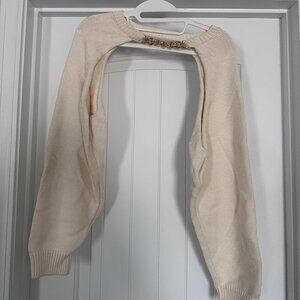 Gold Chain Link Knit Bolero